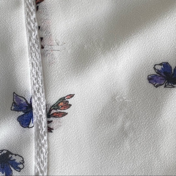 Torrid Sheer Floral Sun Dress with Crochet Spaghetti Straps & Trim - Picture 13 of 15